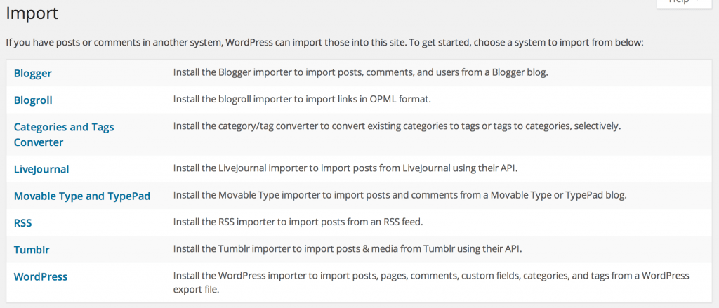 3 Mulighder for Import på din WordPress blog