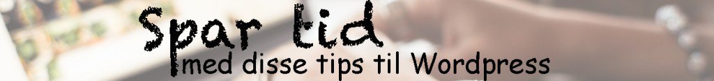 Spar tid - WordPress tips-2