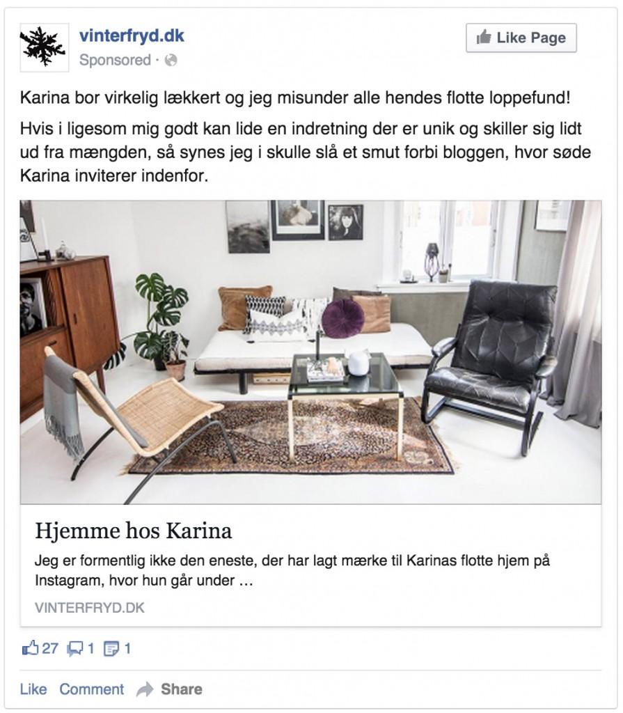 0 Eksempel på Facebook annonce